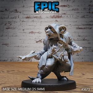 Mice Folk Raider Crossbow ‧ DnD Miniature ‧ Tabletop Miniatures ‧ Gaming Monster ‧ 3D Model ‧ RPG ‧ DnDminis ‧ STL FILE