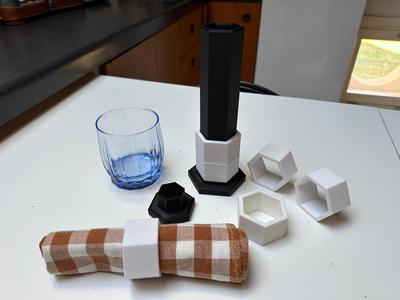 Honeycomb Napkins Rings