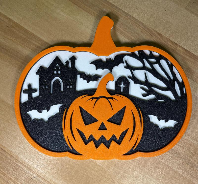 Layered Halloween Pumpkin