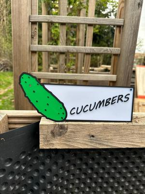 Cucumbers Sign