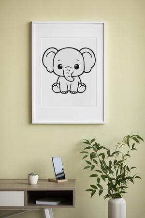 Cute Elephant Wall Art