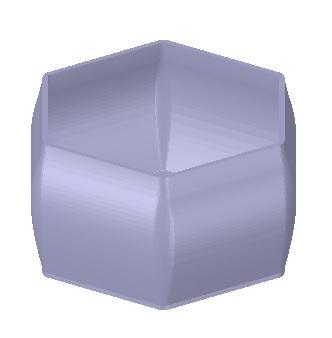 Maceta hexagonal