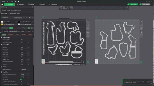 Set of Easter cutters for gingerbread