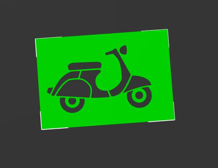 vespa scooter stancil