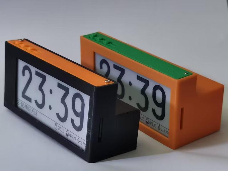 Using a 21700 battery adapter for the 2.9-inch e-ink weather clock and reader case