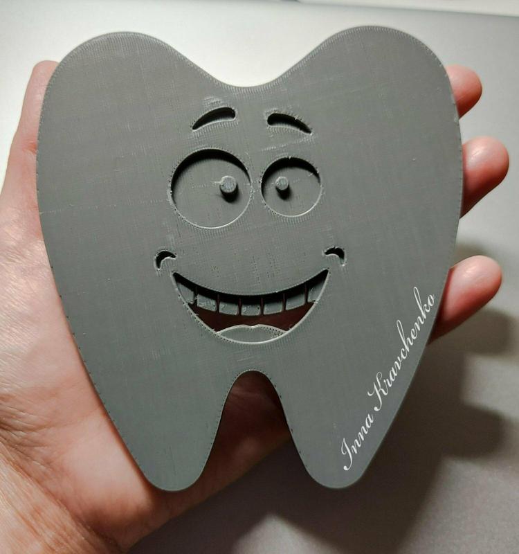Smiling tooth Cup coaster Gift for dentist