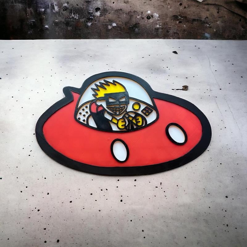 Calvin and Hobbes Spaceman Spiff Wall Art