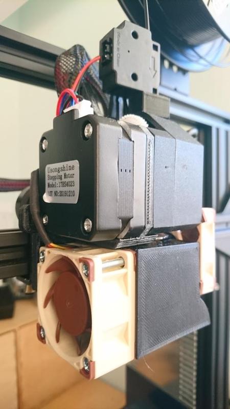  Creality CR10 / Ender 3 Direct Drive Conversion for BMG E3D V6 with EZout and EZabl / Compact, Quiet, Good Cooling, 40mm Fan