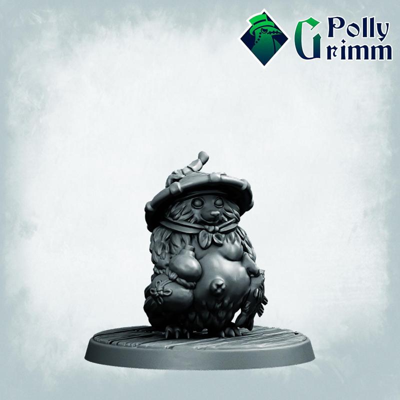 Night Parade of One Hundred Demons. Japanese folklore set. Tabletop miniature. Tanuki, raccoon dog