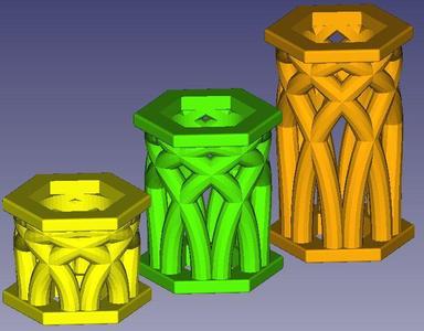 Gravitrax compatible spacer family based on cosh(x)