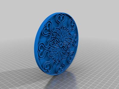 Rosette Window Cookie Impression/Cutter