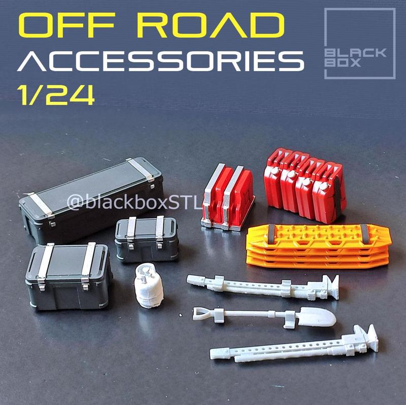 Offroad Accessories set 1-24th scale