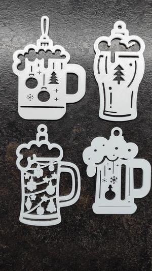 Christmas beer decorations - AI generated