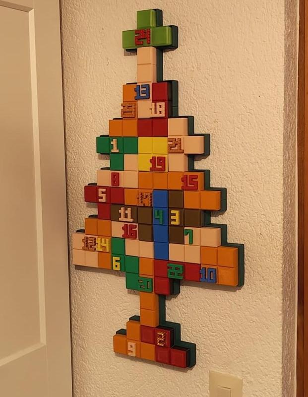 Tetris Christmas Tree Advent Calendar