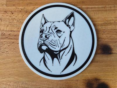 Dogo Argentino coaster