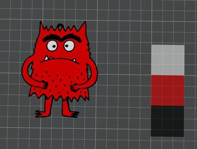 Keychain keychain monster colors