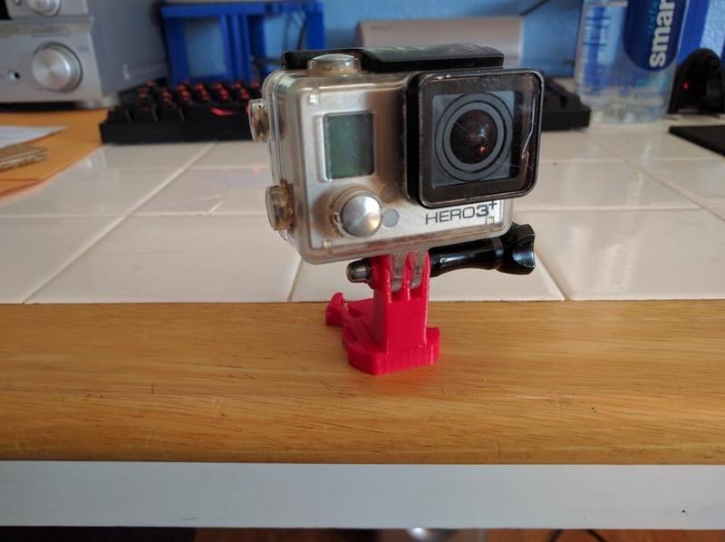 J mount for gopro with piggyback