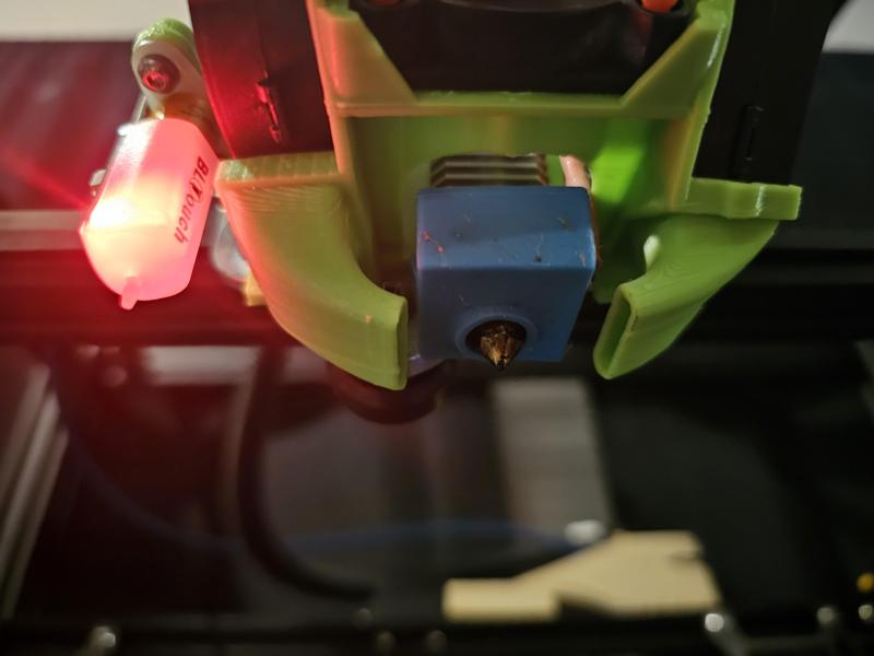 ender 5 plus dual 5015 for parts cooling and 1 4010 hot end cooling fan w/bl touch