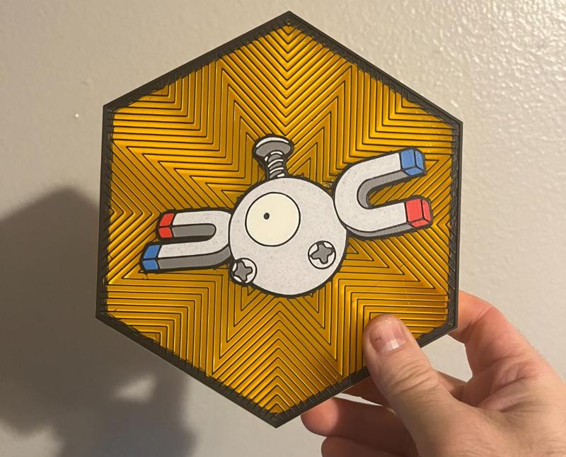 81 Magnemite Hex Wall Art