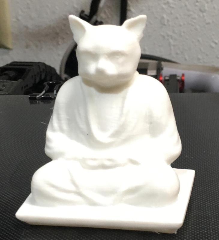 Meditating Cat Statue