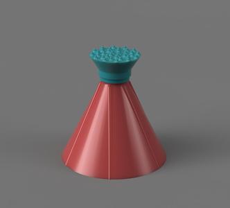 Windshield cone scraper/funnel