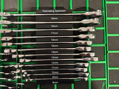 ToolPro Ratcheting Spanner Gridfinity Organiser