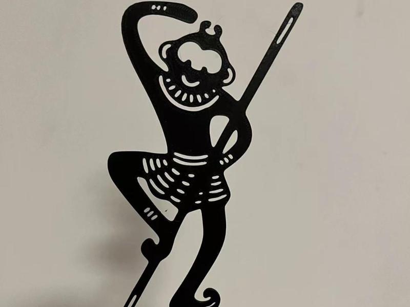 孙行者皮影书签 monkey king shadow puppets bookmark