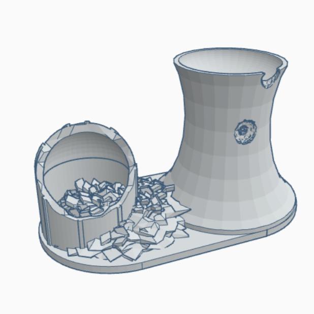 Modern Ruined Nuclear Power Plant MR012