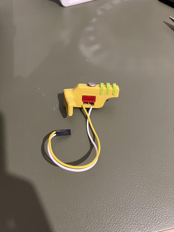 Voron 0.2 auto Z nozzle touch switch + wiper (for Kirigami bed frames)