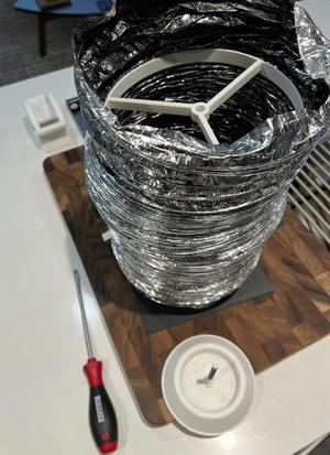 Condo Air Vent to Flexible Air Duct Adapter