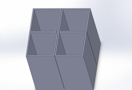 Flow test calibration cube