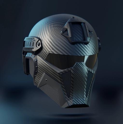 MIDJOURNEY DESIGN PRINTABLE HI-TECH HELMET STL