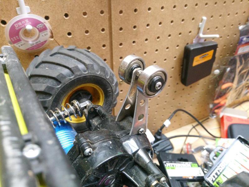 Tamiya CW-01 wheelie bar bearing wheels