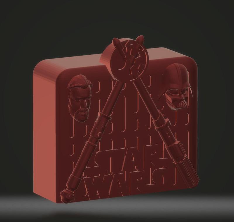 Obi-wan and Darth Vader Themed Money Box or piggy bank