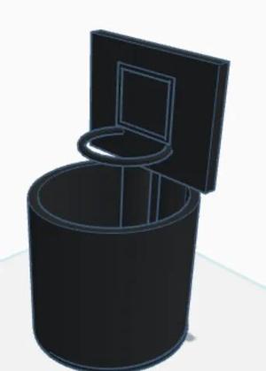 basketball hoop trash can   