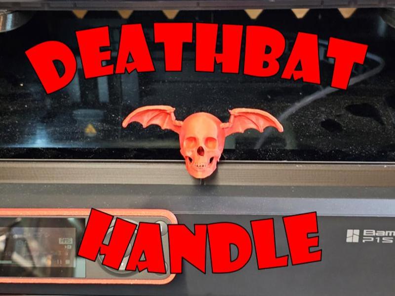 Deathbat Handle for AMS / Top glass door P1/X1