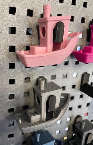 Benchy Pegboard mount