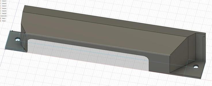 Meanwell S-150 danger-reducer (low profile safety bracket over the terminals)   