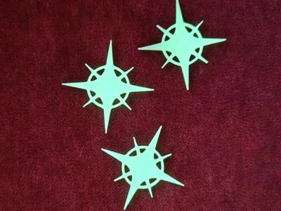 Stars with circle - glow in the dark