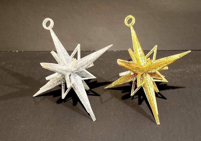 Laser Cut Star Of Bethlehem Ornament SVG File