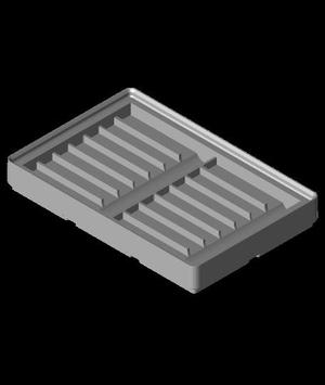 Gridfinity 3X2X1u stackable 50mm bits