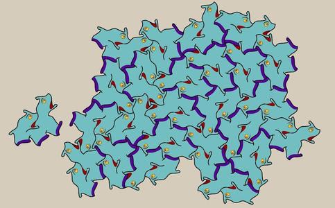 Aperiodic tile Einstein