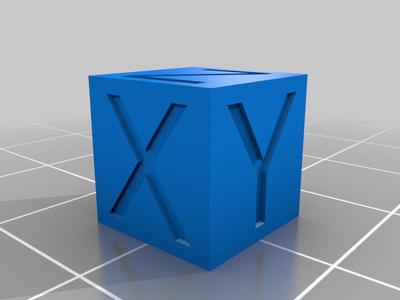 10mm XYZ Cube
