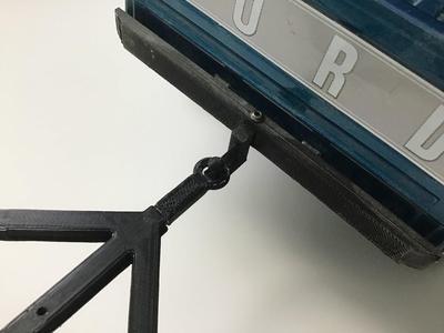 CR12 Rear RC bumper with hitch mount and hitch