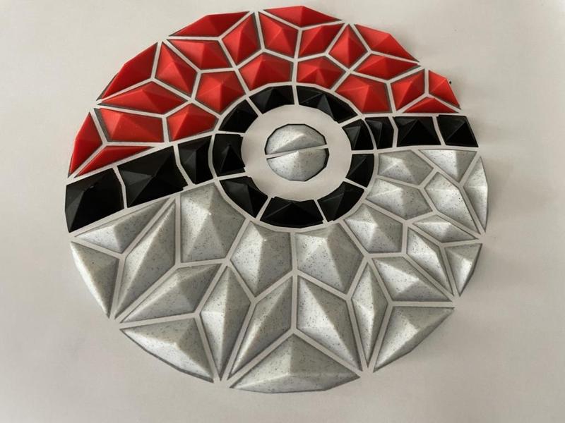 pokeball geometric wall art