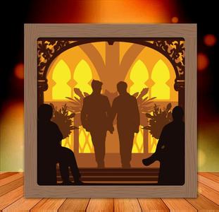 Mr and Mr Wedding light box 3