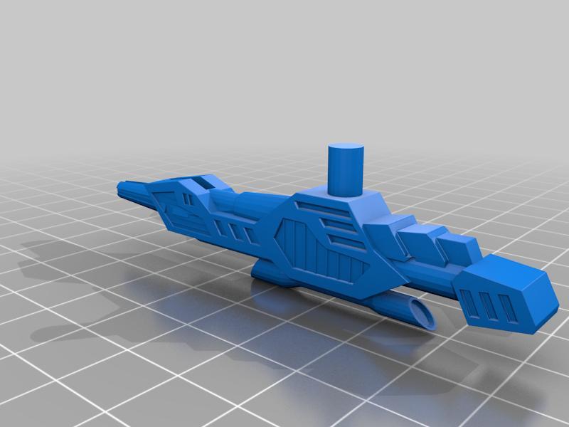 Chromedome Cannon for G1 peg holes / hands