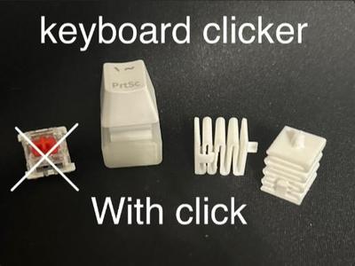 Keyboard clicker with Side Clicker