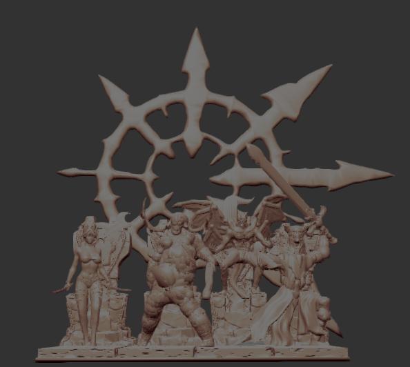 The Chaos Gods Diorama