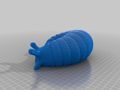 (3D Slash) friendly_slug_curled_up_noBrimsTest